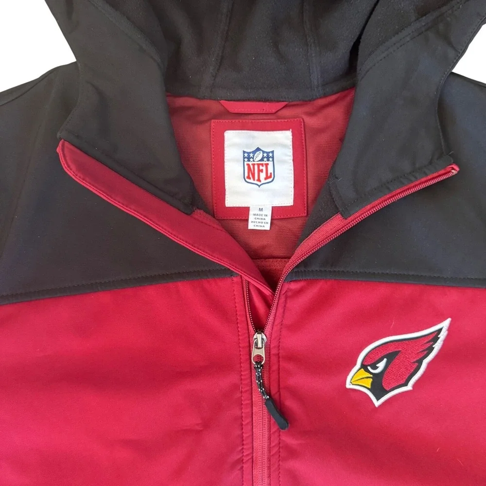 Arizona‎ Cardinals NFL Jacket Mens M Hooded Full Zip Fleece Lined Weatherproof - Picture 3 of 13
